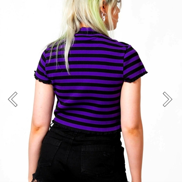 Killstar Tops - NWT. Killstar Malkin Crop Top Purple. Multiple sizes available.